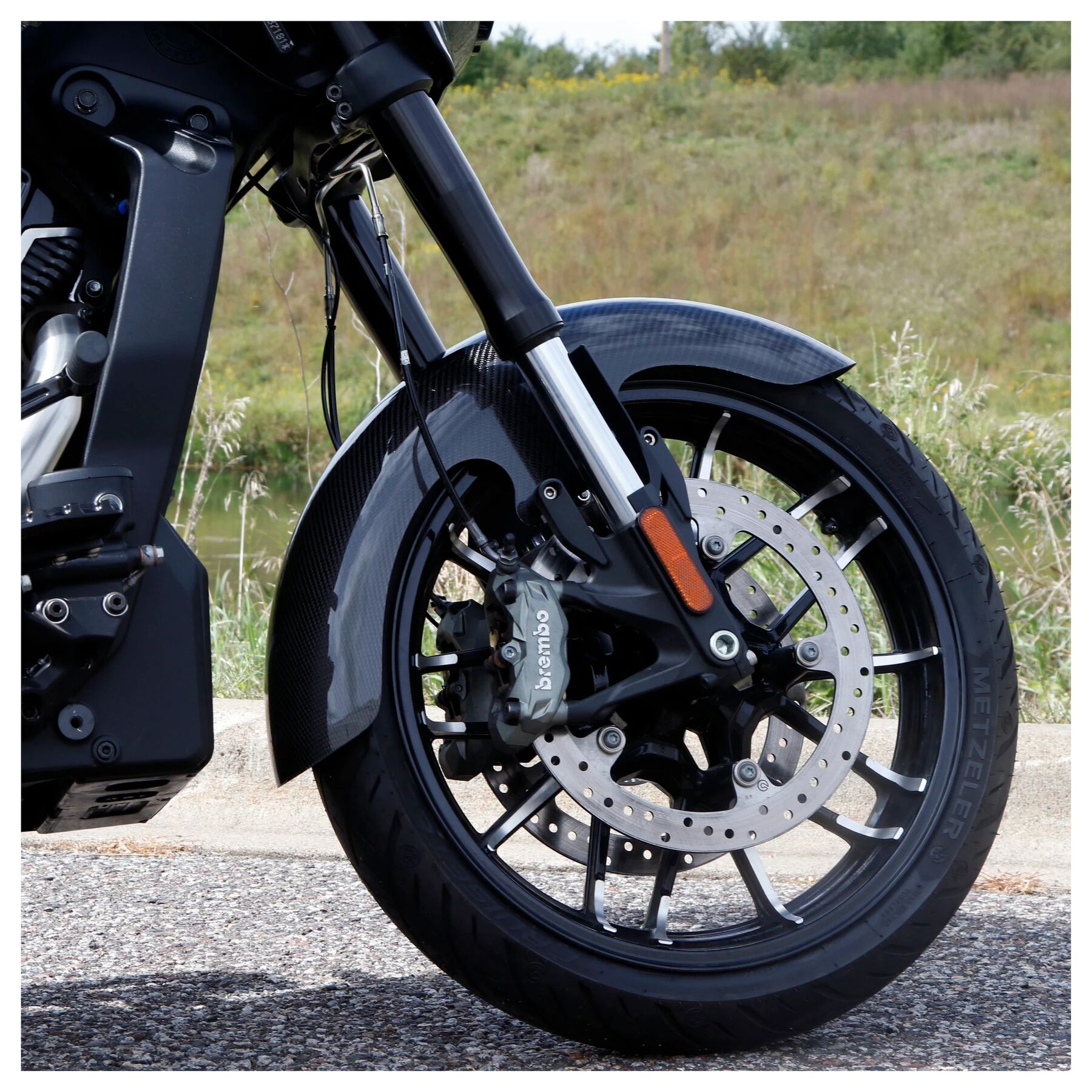 Hofmann Designs Carbon Fiber Mid-Length Front Fender For Indian 2020-2