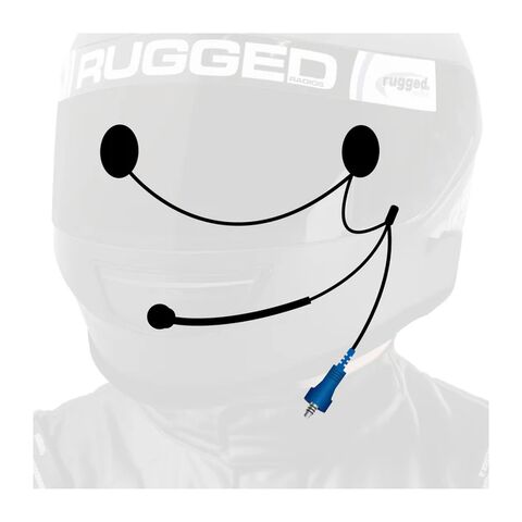 Rugged Radios Rugged Wired Helmet Kit with Alpha Audio Speakers and Mic