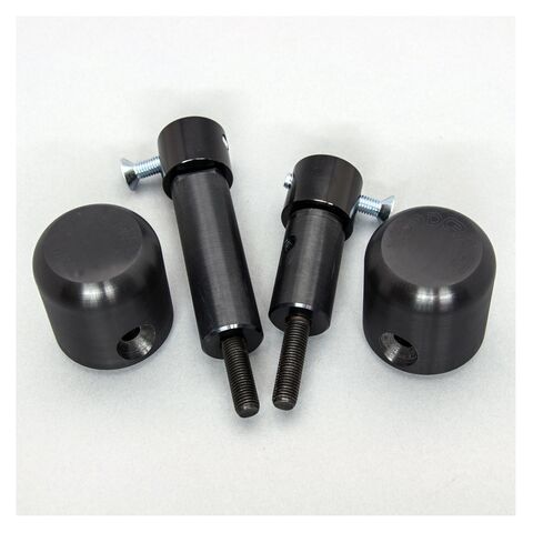 Woodcraft Frame Slider Kit Kawasaki Ninja 400 / Z400 / Ninja 500 / Z500 2018-2026 Black / Cut Kit [Open Box]