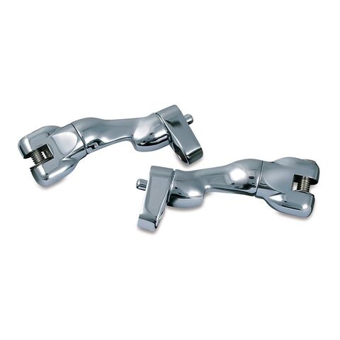 Kuryakyn Adjustable Passenger Peg Mounts For Harley & Indian Touring Chrome [Open Box]