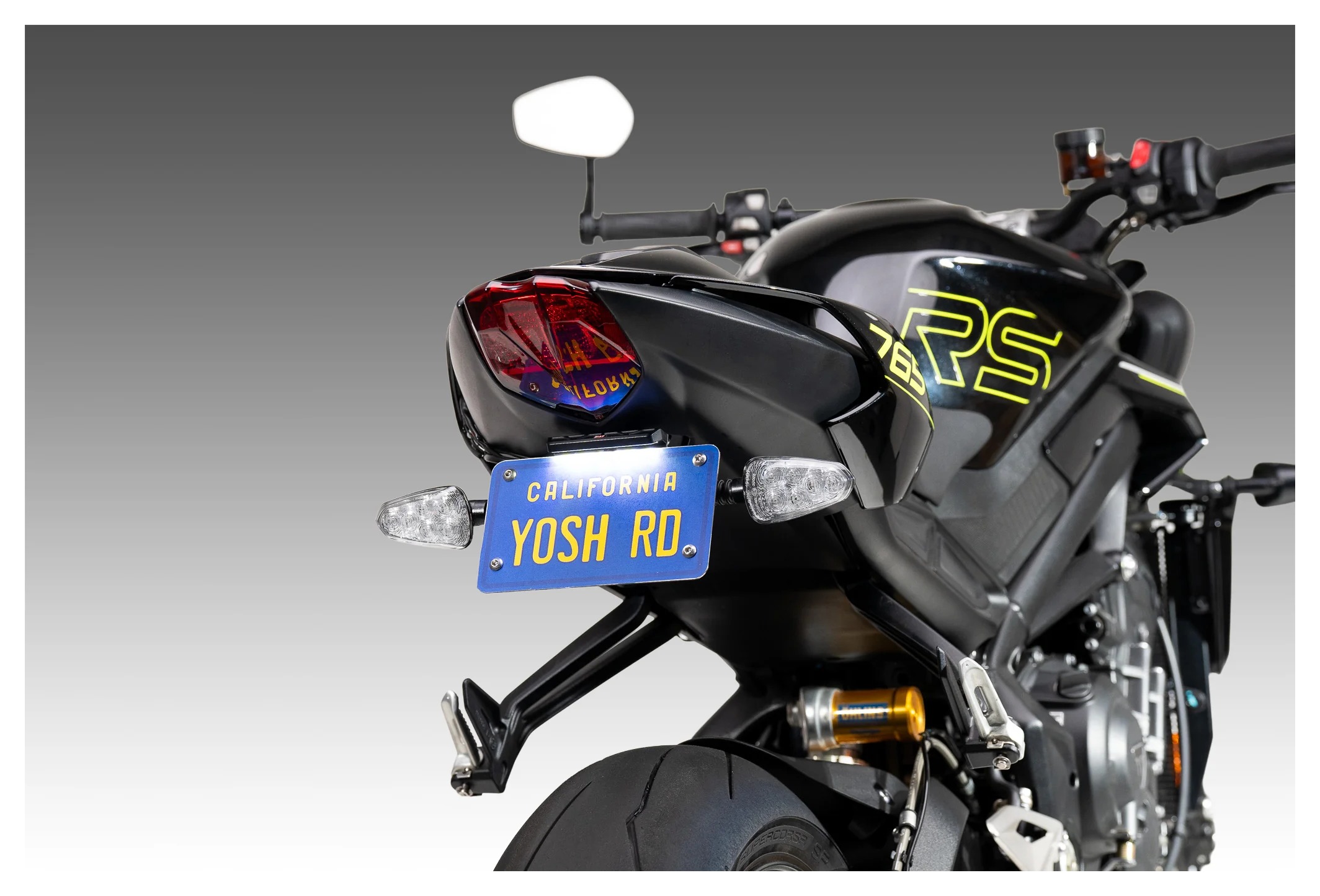 vintage an•an no.43 Yoshimura V2 Fender Eliminator Kit Triumph Street Triple 765R / RS