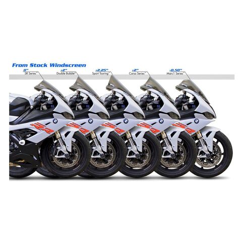 Zero Gravity Double Bubble Windscreen BMW S1000RR / M1000RR 2020-2026 Dark Smoke [Open Box]