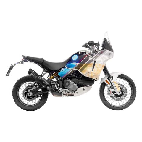 LeoVince LV One EVO Slip-On Exhaust Ducati DesertX 2022-2026 Black Stainless Steel [Open Box]