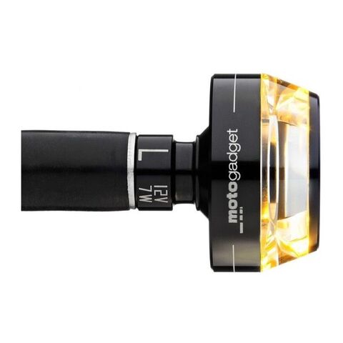 Motogadget mo-Blaze Disc Bar End LED Turn Signal Right / Black [Open Box]
