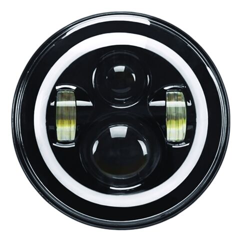 PathfinderLED High Definition 7" Projector Headlight With Halo / Chrome [Previously Installed]