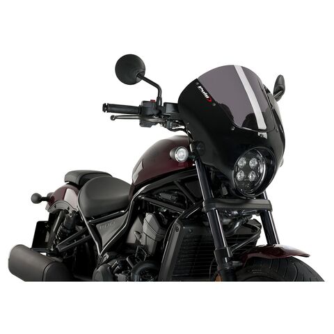 Puig Dark Night Semi-Fairing Honda Rebel 1100 2021-2026