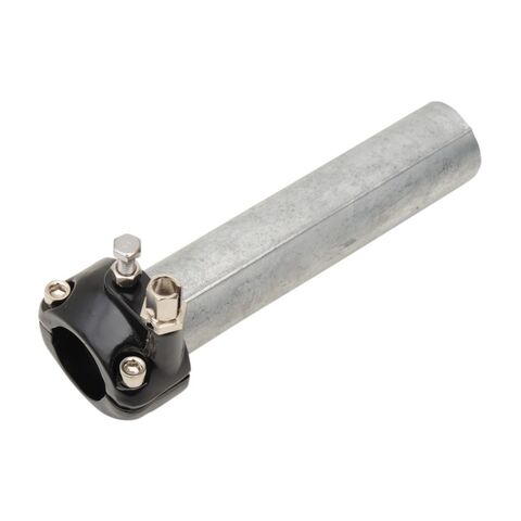 Emgo 1" Single Cable Throttle Assembly For Harley Black [Open Box]