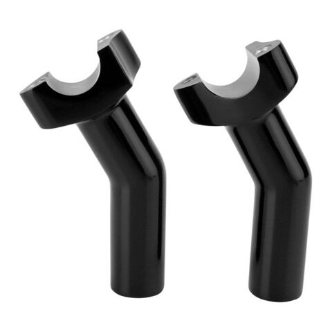 Drag Specialties 1" Handlebar Risers For Harley 5.5" Tall / Black Pullback [Previously Installed]