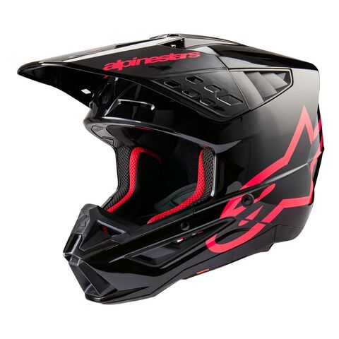 Alpinestars Supertech M5 Corp Helmet Black/Pink / LG [Open Box]