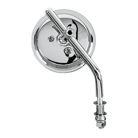 Drag Specialties 3" Round Chrome Mirror For Harley  (3" Diameter)