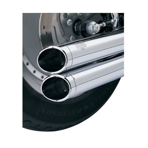 Vance & Hines End Caps For Big Shots Staggered And Long Exhaust Slash Cut / Chrome [Incomplete]