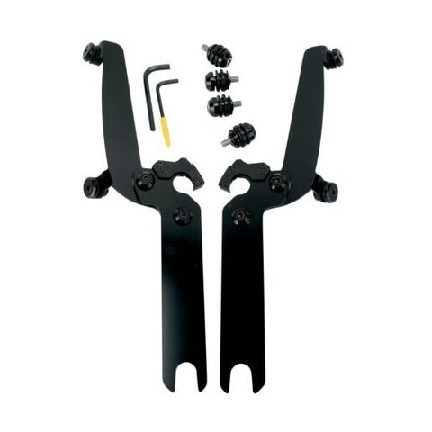 Memphis Shades Sportshield Trigger-Lock Mount Kit For Harley Softail 1986-2017 Without OEM Light Bar / Black [Previously Installed]