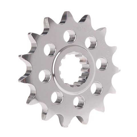 Vortex 520 Front Sprocket Kawasaki / Suzuki / Triumph / Yamaha 1973-2026 15T / Chrome [Previously Installed]