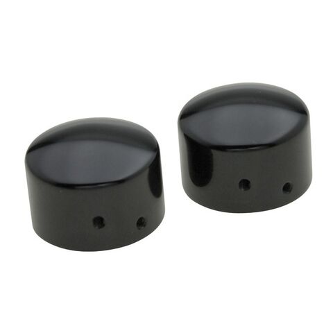 Milwaukee Twins Front Axle Caps For Harley 2008-2025 Black [Open Box]