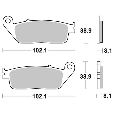 Brembo CC Front Brake Pads 07HO3005 [Open Box]