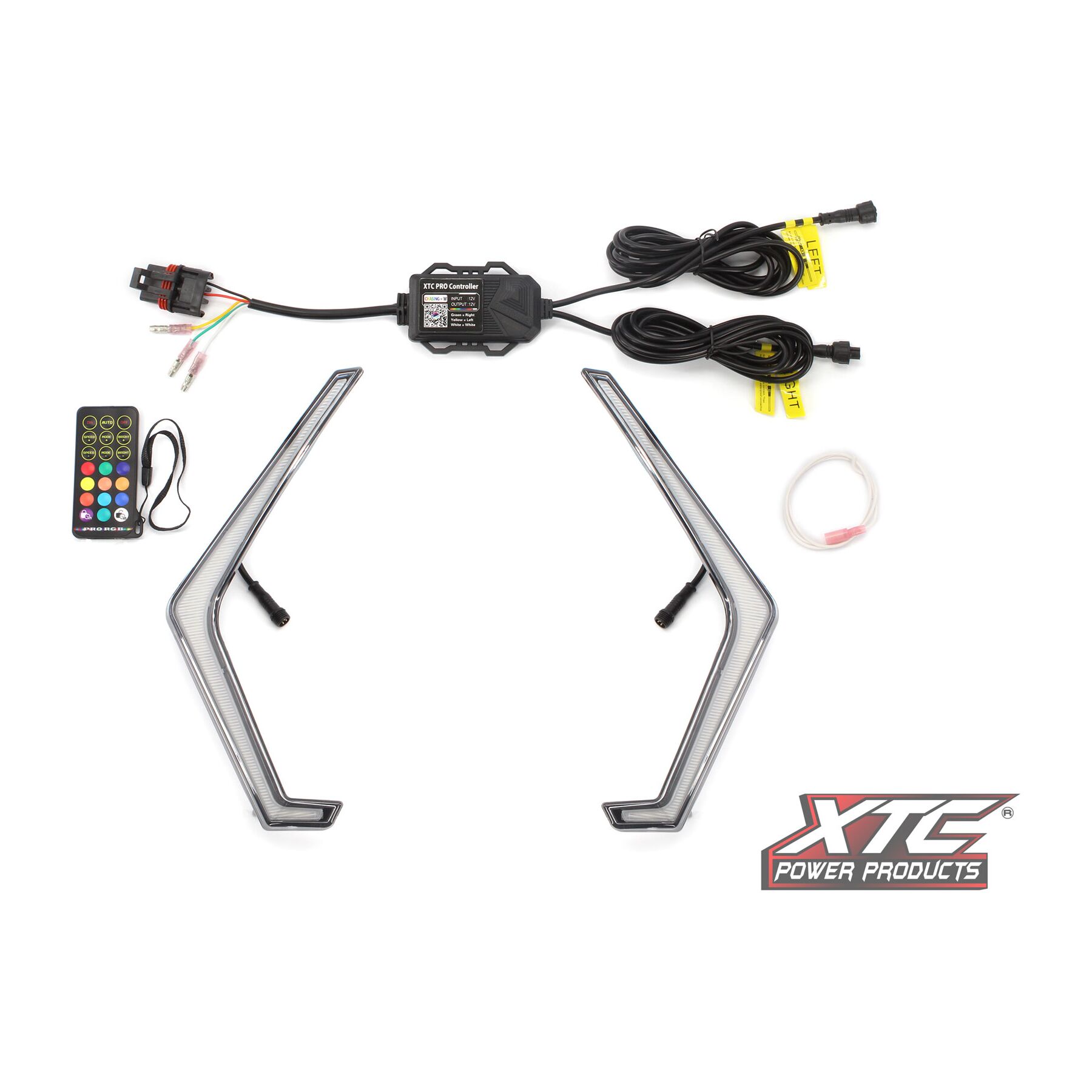 XTC Power Products RGB+W Front Signature Light Set Polaris RZR Pro R 2