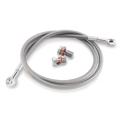GBrakes Sportbike Rear Brake Line Yamaha R1 / R1M / R1S Clear Line/Silver Fittings [Open Box]