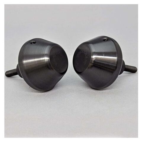 Woodcraft Frame Slider Kit Yamaha FZ-07 / MT-07 / R7 / XSR700 2015-2026 Black / Domed Pucks [Previously Installed]