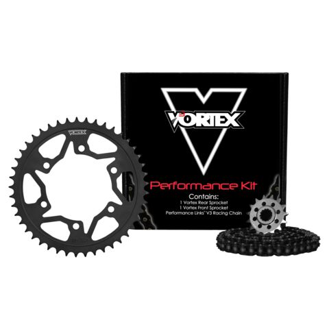 Vortex V3 WSS Chain And Sprocket Kit Yamaha YZF600R 1994-2007 Black Chain [Demo - Acceptable]
