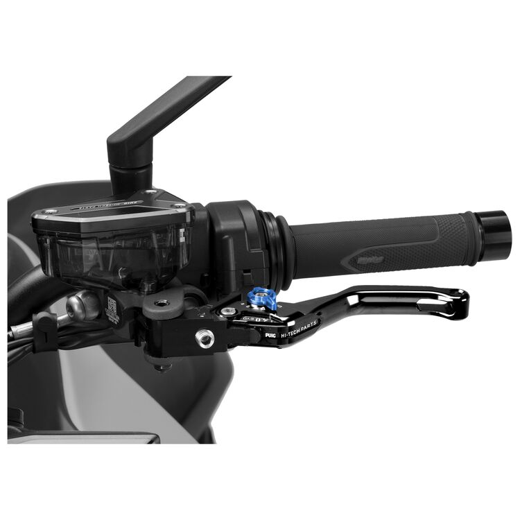 Puig Unfoldable Clutch Lever 4.0 Black/Blue / Standard [Blemished - Good]