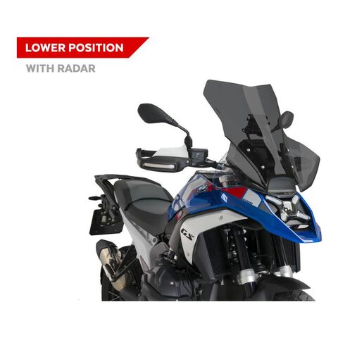 Puig Touring Windscreen BMW R1300GS 2024-2026 Dark Smoke / With Radar [Open Box] With Radar / Dark Smoke [Demo - Acceptable]
