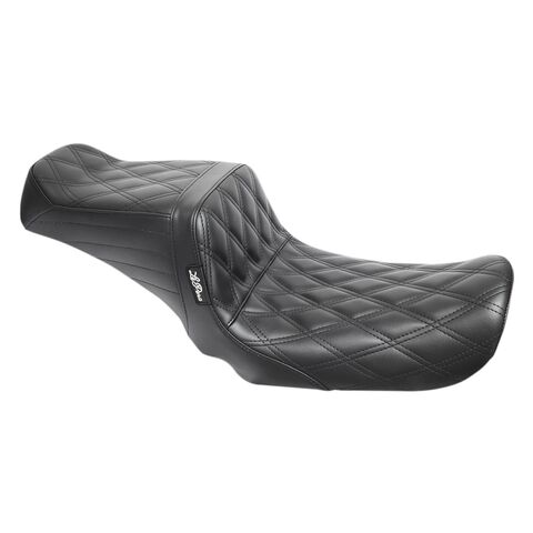 Le Pera TailWhip Double Diamond Stitch 2-Up Seat For Harley FXD 1996-2003 Double Diamond [Demo - Acceptable]