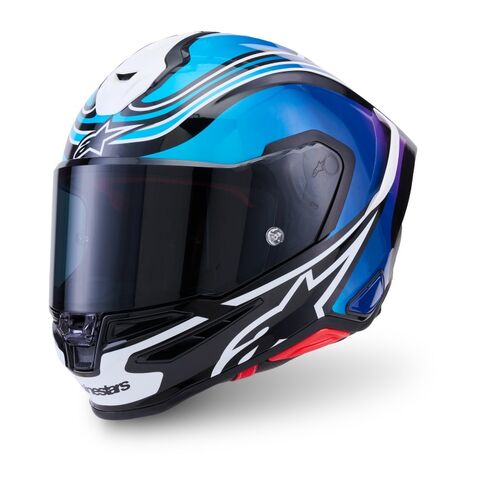 Alpinestars S-R7 Zeal Helmet Black/Blue/Pink / MD [Blemished - Very Good]