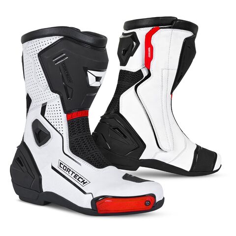 Cortech Revo RR Air Boots White/Black / 12 [Blemished - Good]