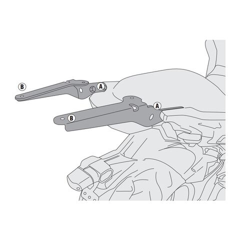 Givi SR4114 Top Case Rack Kit Kawasaki Versys 650 2015-2024 SR4114 Rack Only / Black [Open Box]