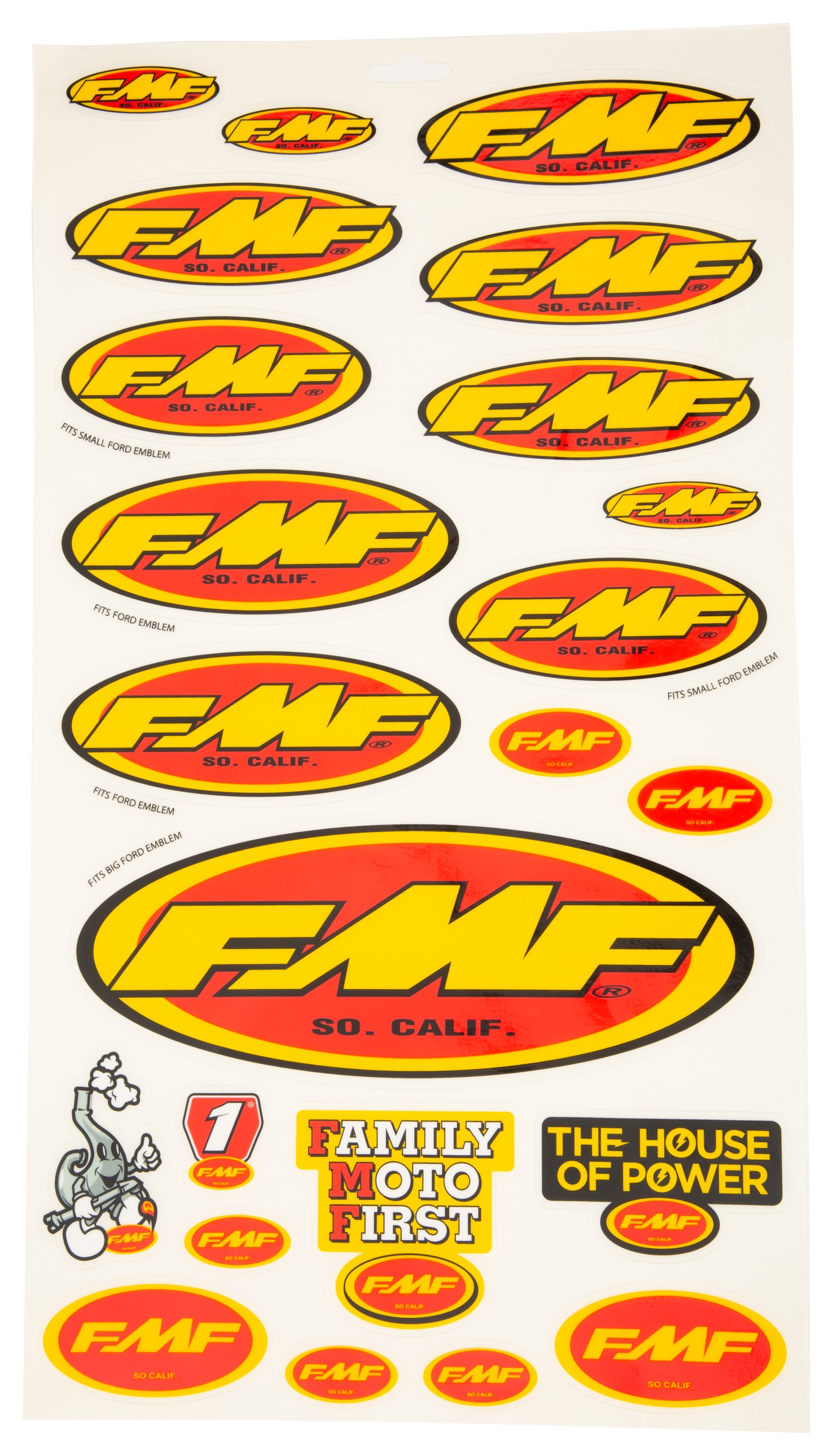 FMF Assorted Sticker Sheet - RevZilla