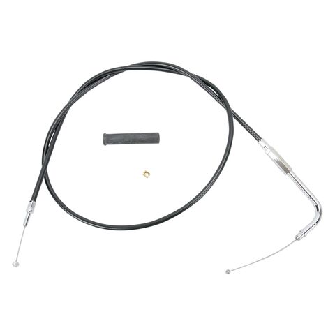 Drag Specialties Alternative Length Throttle Cable For Harley 1996-2022 45-1/2" / 90 deg Elbow / Black [Blemished - Good]