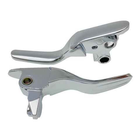 Drag Specialties Shorty Lever Set For Harley Touring 2008-2016 Chrome [Blemished - Very Good]