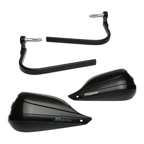 Barkbusters Storm S5 Single Sided Handguard Kit For Hollow Bar Ends Black [Previously Installed]