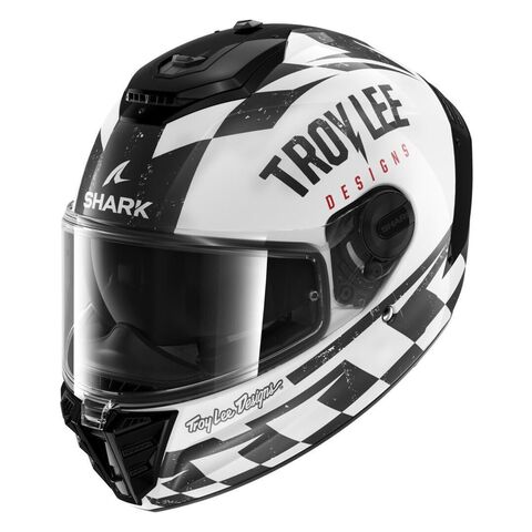 Shark Spartan RS Race Shop Helmet (MD) Black/White / LG [Incomplete]