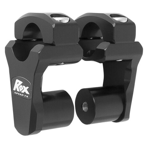 Rox 2" Pivot Risers for 1 1/8" Handlebars Black Anodized [Open Box]