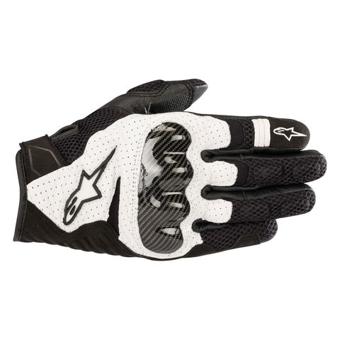 Alpinestars SMX-1 Air v2 Gloves Black/White / SM [Blemished - Good]