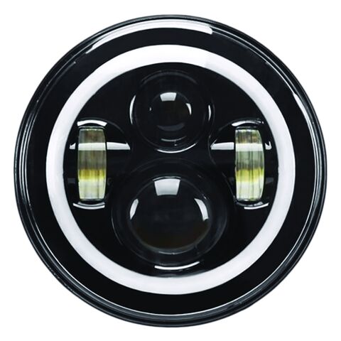 PathfinderLED High Definition 7" Projector Headlight With Halo / Chrome [Blemished - Good]
