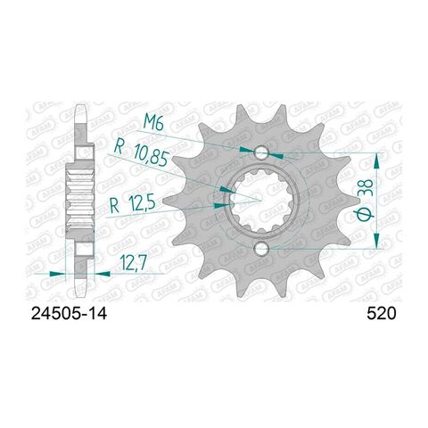 AFAM Standard Front Sprocket Kawasaki 650cc