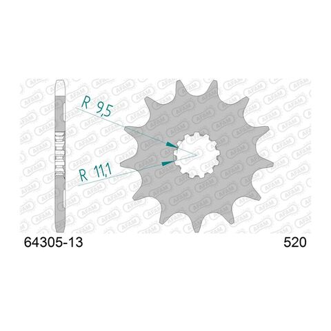 AFAM Standard Front Sprocket Husqvarna 250ccc-310cc