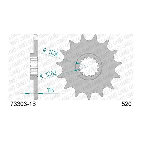 AFAM Standard Front Sprocket Triumph TF250X