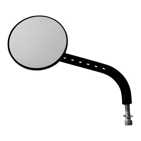 Joker Machine Viewtech 7 Long Stem Round Mirror For Harley Left / Black [Previously Installed]