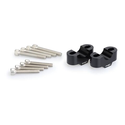 Puig 1" Handlebar Riser Black / 20mm Rise [Blemished - Good]
